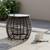 3 Pieces Rattan Table and Chairs Set Balcony Friendly Garden Furniture