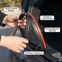 Universal Car Weather Seal Strip, Rubber Trunk Lid Sealing Strip for SUV, Not Prone to Aging Trunk Lid Seal, Rubber Sealing Strip Car Trunk