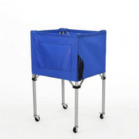 Collapsible Ball Storage Cart Portable Ballaufbewahrungswagen Mit Rollen Lightweight Folding Ball Cart Leicht Zu Bewegen for Schools