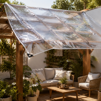 PVC Waterproof Sheet Thick Light Truck Bed Sheet White Tarpaulin High Durability Windproof Dustproof Sunshade For Balcony Stall