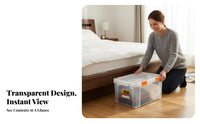 Under-Bed Storage Box Airtight Seal Closet Organizer Easy to Clean for Dorm Room