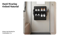 Space-Saving over-the-Door Shoe Holder Multifunctional over-the-Door Organizer Multi-Purpose Use Hanging Organizer Easy to Install for RV Owners, Apartment Dwellers, Entryway, Dorm Room, Bedroom, Bathroom