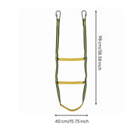 Hanging Boat Ladder Stitched Marine Boarding Ladder Metal Clips Water Gear for Inflatable Boats, Yachts, Watercraft