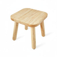 Multi-Functional Low Profile Stool Fully Assembled Handled Square Stool Stable Household Furniture Strong Load-Bearing for Children, Seniors, People with Mobility Issues, Entryway, Living Room, Bedroom, Bathroom