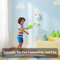 Parent-Child Interaction Hand-Eye Coordination Toy Portable & Space-Saving Hanging Table Tennis Practice Tool Improves Concentration