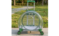 Hard-Shell Rolling Pet Carrier with Wheels Ventilated Pet Carrier with Wheels Lightweight Dog Suitcase Compact for Outings