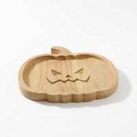 Wooden Serving Tray Shallow Wood Tray with Raised Rim Wooden Cheese Board Unfinished Natural for Party Hosts
