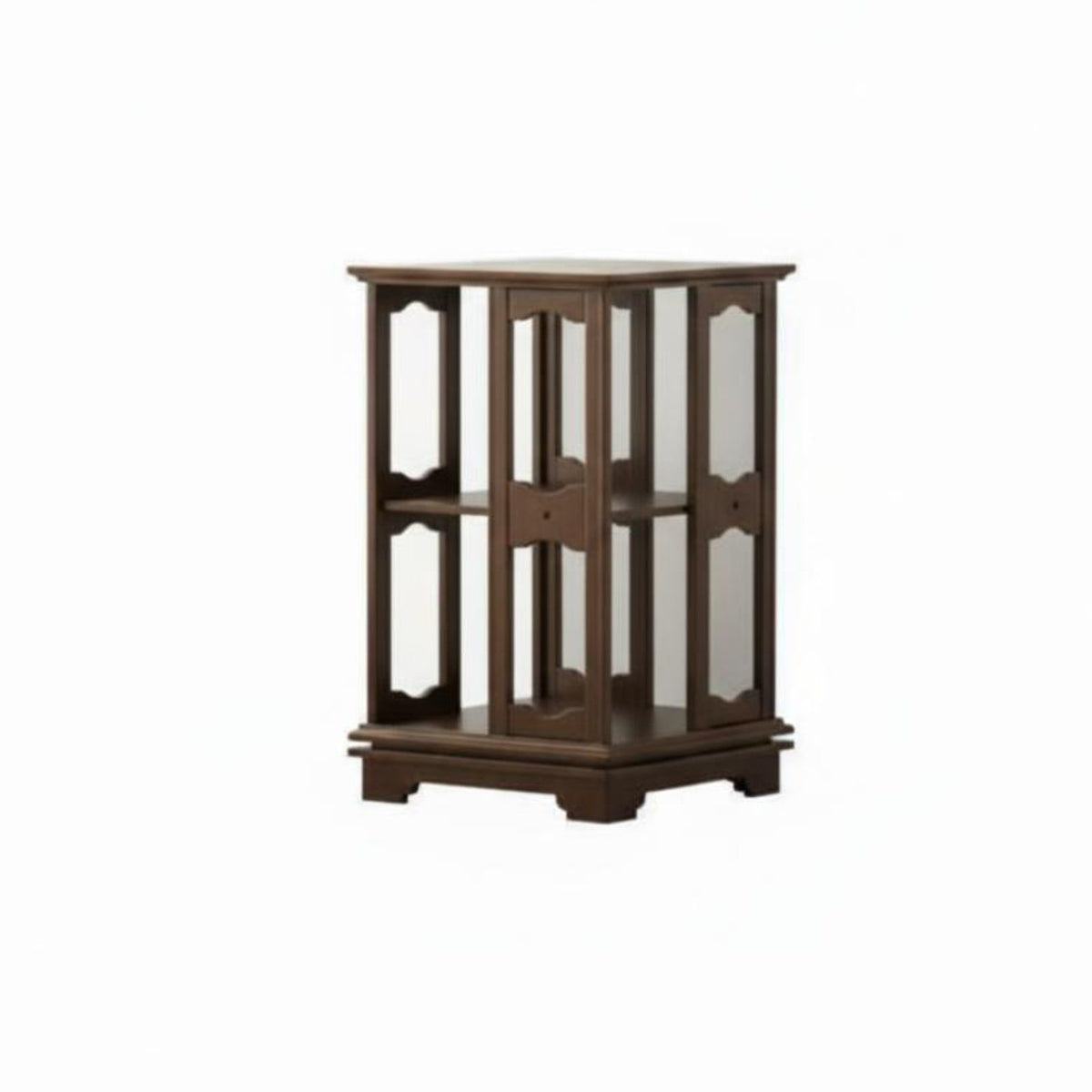 clean contemporary Design 2-Tier Accent Table Sturdy Construction 2-Tier End Table Space-Saving Nightstand Easy Assembly for Apartment Dwellers, Homeowners, Students, Bedroom, Dorm Room, Office, Entryway