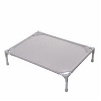 Sturdy Steel Frame Elevated Dog Bed Non-Slip Feet Raised Dog Cot Moisture-Proof Elevated Pet Bed Rust-Resistant for Cats, Travel
