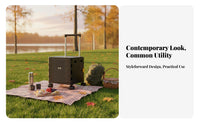 Collapsible Storage Box with casters Multi-Purpose for outdoor meal, Families, Shoppers