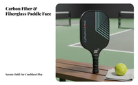 Racket Non-Slip Grip Carbon Fiber Racket Large Sweet Area for Intermediate Participants, Adults, Recreational Play, Outdoor, Practice