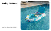 Inflatable Floater Sun Protection Canopy Inflatable Water Lounger Thickened PVC Material Infant Pool for Adults, Infants, Beach