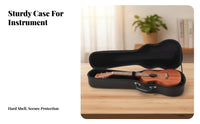 Ukulele Case Padded Lightweight Ukulele Case Musical Instrument Accessory Soft Interior Wear-Resistant for Storage, Gigging