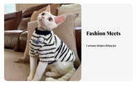 Hairless Cat Sweater Comfortable Hairless Cat Fleece Shirt Soft Pet Clothing for Cats, Kittens, Cold Weather, Daily Wearing