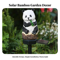 Waterproof Solar Panda Light Weather Resistant Panda Garden Stake Light Auto On/deactivate for Patio, Backyard, Pathway
