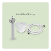 Recessed Transom Shower Shielded Lid Embedded Shower Box Handheld Stainless Steel Marine Sprayer Compact for Outdoor, RV