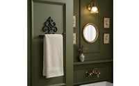Rustic Cast Iron Paper Holder Sturdy Duty Cast Iron Paper Towel Rack Retro Bathroom Tissue Dispenser for Hotel