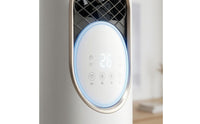 Touch Buttons Mesh Grille Fan Cylindrical Body Freestanding Air Cooler Fan