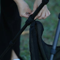 Hook-and-Loop Straps Tripod Storage Bag Wide Opening Tripod Accessory Net Black Hanging Mesh Bag Portable