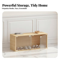 personalizedizable Configuration adjustable lattice Cabinet debrisproof Doors interconnectable Cube Organizer DIY Assembly Storage Shelf adaptable Use for Children, Families, Kids Room, Playroom, Bedroom, Office