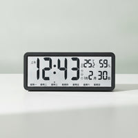 Digital desk Clock with Temperature and Humidity Digital desk Clock with Date and Weekday Minimalist for Bedroom