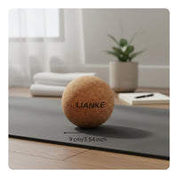 Lightweight & Portable Cork Massage Ball Solid Cork Fascia Ball Peanut Massage Roller for Athletes, Travel, Home Gym