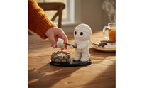 Hand-Painted Candle Holder with Figure Compact Tabletop Candle Holder Glossy Decor Cozy for Mantel