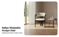 Designer Aesthetic Upholstered Armchair With Arms Padded unobstructedBack Armchair Minimalist Design Dining Chair Sturdy Construction for Homeowners, Interior Designers, Business Owners, Living Room, Restaurant, Home Not Onice, Reading Nook