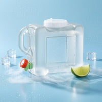 Built-in Faucet 5 L Water Container PC Plastic Transparent Water Container Spigot Hedpak Container BPAsafe for Home Kitchen, Office
