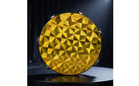 Tambourine Handheld Tambourine with Metal Jingling Discs Wooden Hand Drum for Kids, Young Children, Music Lessons, Classroom