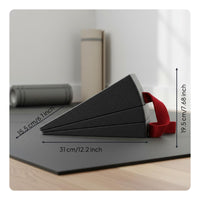 3 Pieces Calf Stretcher Slant Board Adjustable Angles Squat Wedge Block Portable Squat Wedge for Weightlifters, Runners