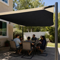 Thickened Blackout Tarp for Outdoor Shade and Rain Protection