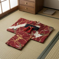 Wrap-Front Doll Robe Wide Sleeves Doll Kimono Woven Textile Miniature Robe