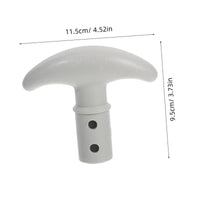 Ergonomic T-Grip Paddle Handle Lightweight T Paddle Handle Stable Boating Accessory Shock Absorbing for Canoeists