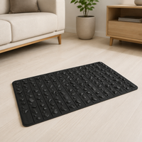Foot Acupressure Mat, 50x30cm EVA Acupuncture Mat with Stone Pattern, 18mm Thick Acupressure Mat for Foot Massage for Fatigue