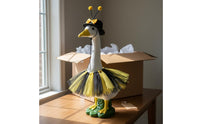 Reusable Bee-Themed Goose Outfit Easy to Install Bee Themed Goose Outfit Black and Yellow Outdoor Decor Weather-Resistant for Garden