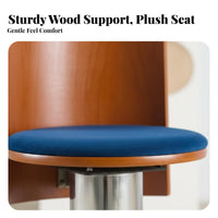 Bauhaus Inspired Upholstered Swivel Chair Multi-Purpose Indoor Furniture Vintage Aesthetic Ergonomic Design for Office Workers, Students, Homeowners, Study Room, Bedroom