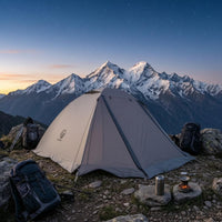UPF50+ Double-Layer Tent Windproof Dome Tent Rainproof Outdoor Shelter Sunsun-Protective for Camping