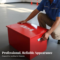 Thickened Material Fire Sand Box Heavy Duty Fire Extinguishing Sand Container Strong Load-Bearing Safety Equipment Deformation Resistant for Factory Workers, Property Managers, Gas Station Attendants, Factories, Construction Sites, Warehouses, Workplaces