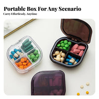 8-Compartment Box everyday pharmaceuticals Management medication Organizer Portable