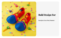 Clown Shoes Colorful Design Clown Shoe Covers Bright Colors Oversized Shoe Covers for Entertainers, Adults, Carnivals, Stage Performances, Halloween