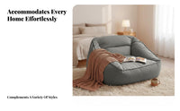 With Backrest Single Person Floor Sofa Comfortable Bean Bag Chair Relaxing Indoor Furniture No Assembly Required for Adults, Students, Gamers, Bedroom, Dorm Room, Reading Nook, Apartment