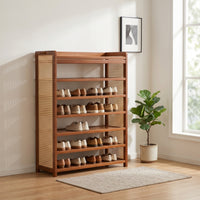 Entryway Shoe Rack Wooden Standing Shoe Rack Furniture for Hallway, Dorm Room
