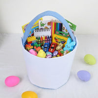 Easter Bag Festive Bunny Easter Basket With Handle Bunny Gift Basket for Young Children, Spring Easter Decoration, Home Decor