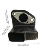 Intake Silencer Assembly Angled Silencer with Mounting Flange Molded for Boat Owners, Outboard Motor Maintenance, Engine Repair