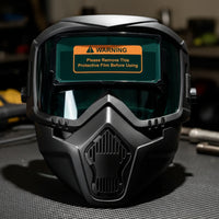 Vented Auto-Darkening Soldering Helmet /IR Protection Soldering Mask with Auto-Darkening Lens Breathable Face Visor Impact-Resistant for Metalworkers