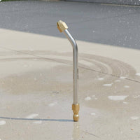 Stainless Steel High Pressure Rod Rust Resistant Bent Pressure Washer Lance 360-Degree Rotation Quick Connect Angled Rod for Homeowners