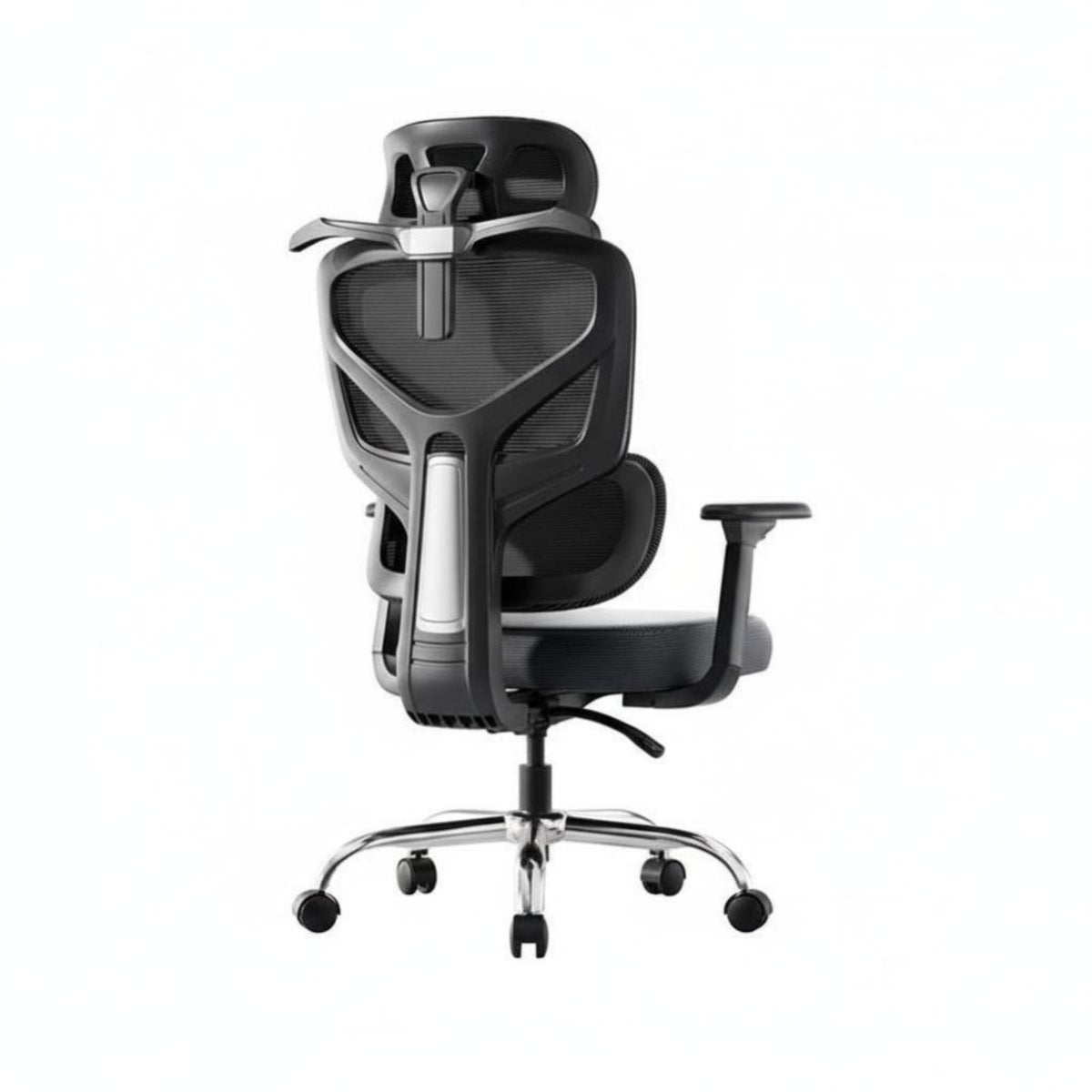 Adjustable spineing Ergonomic Highspine Chair with Headrest Thick Seat pad Ergonomic Mesh Chair with Headrest gliding Rolling Casters Computer Seating Rocking Function for gaming enthusiasts, distant Workers, Students, Gaming, Workstation, Study Room