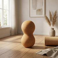 Textured Surface Peanut Massage Ball Solid Cork Massage Ball Portable Sports Equipment Easy to Clean