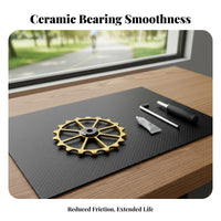 Rear Derailleur Pulley Lightweight Cycle Guide Wheel CNC Machined Ceramic Bearing Guide Wheel for Mountain Bikers, Biking Enthusiasts